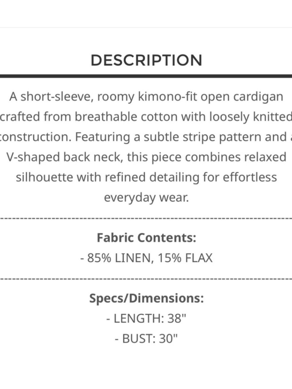 POL Striped Open Cardigan - Picture 12 of 12